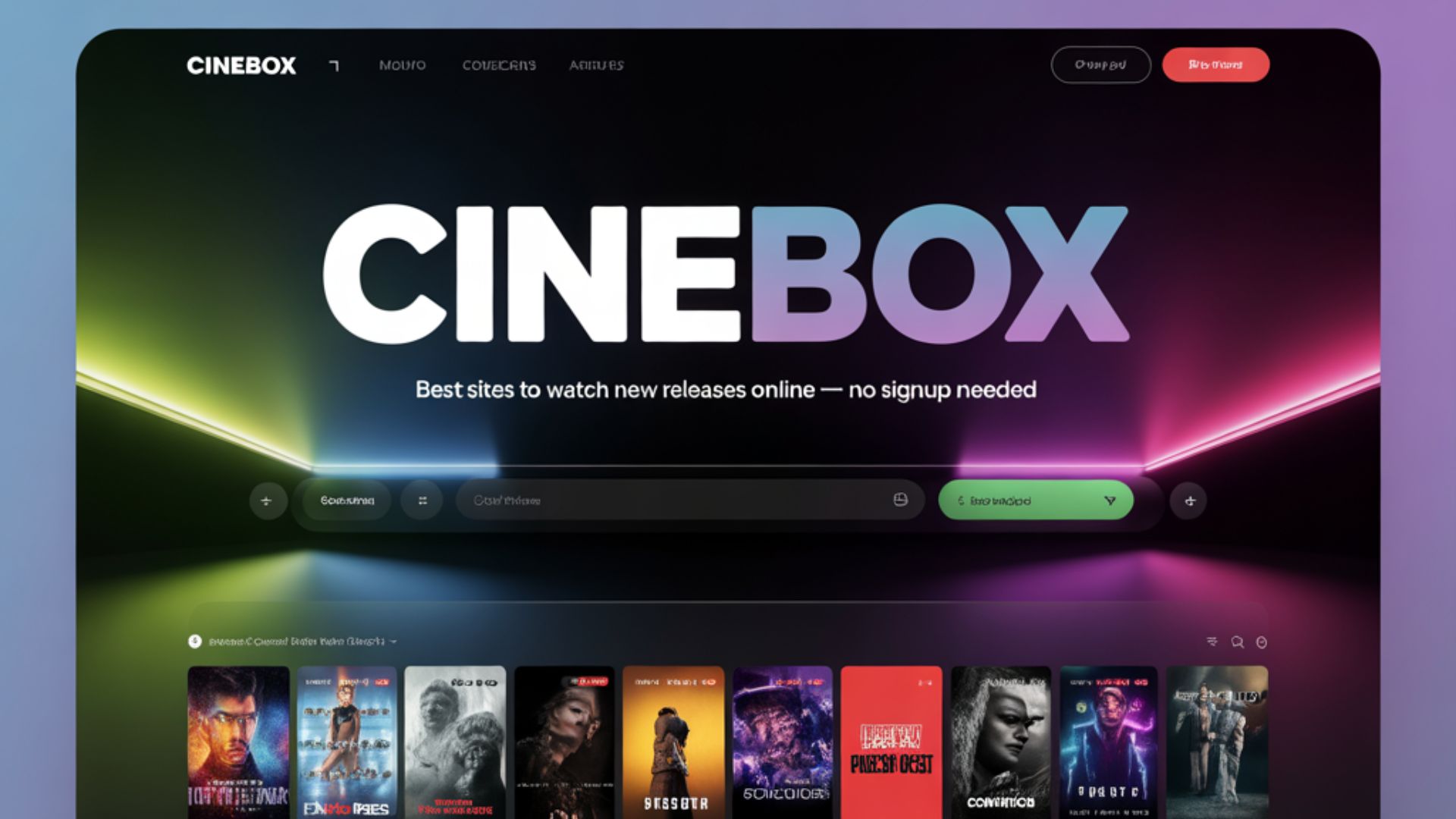 Cinebox movie discovery and entertainment banner